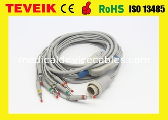 Teveik Factory قیمت 10 لید Kenz 103,106 ECG EKG Cable, Banana 4.0 IEC 4.7K Resistor